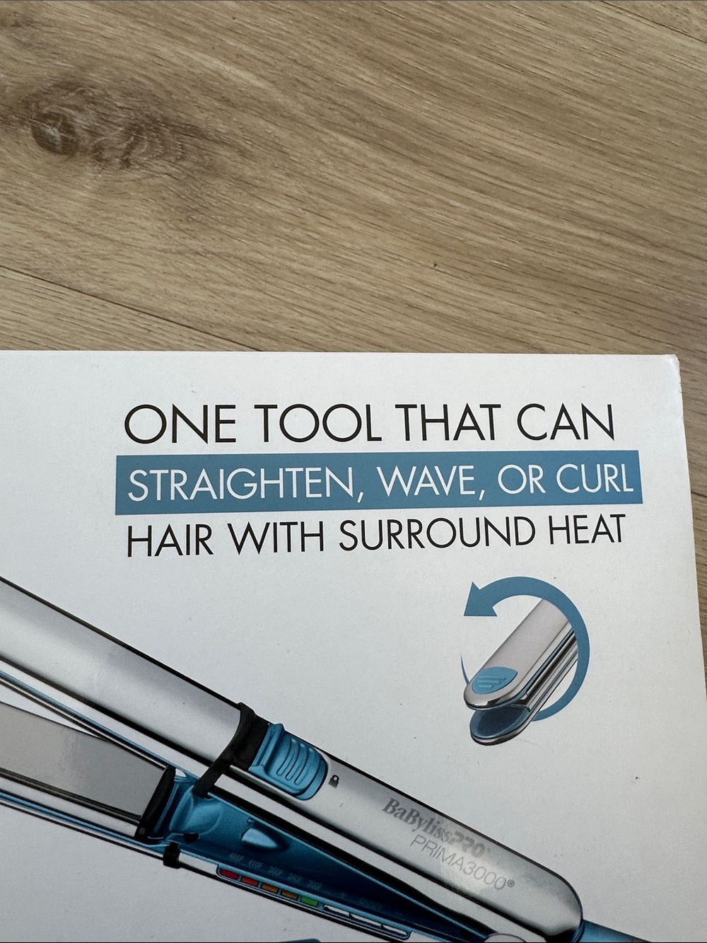 BaBylissPRO Nano Titanium Prima3000 Ionic Straightening Flat Iron - Blue - 1.25" - Picture 11 of 13